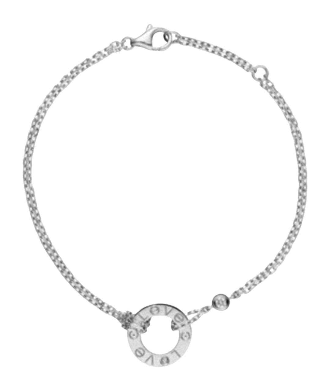 CARTIER Серебрянный браслет из белого золота, фото 1