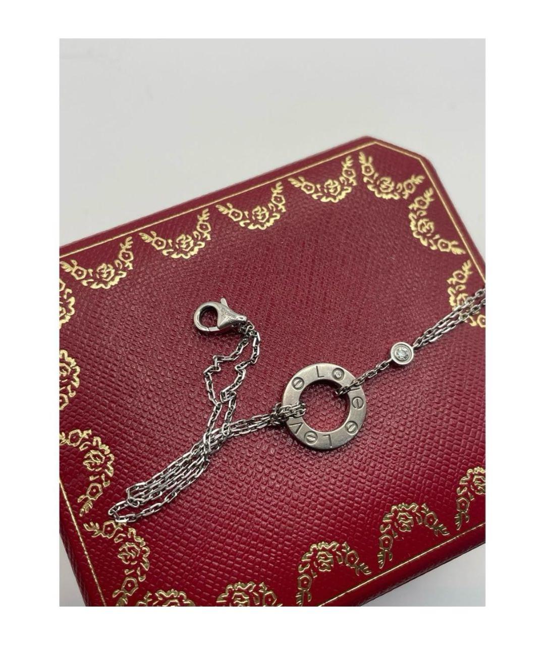 CARTIER Серебрянный браслет из белого золота, фото 4