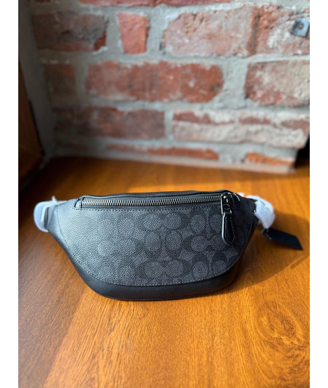 COACH Черная поясная сумка, фото 2