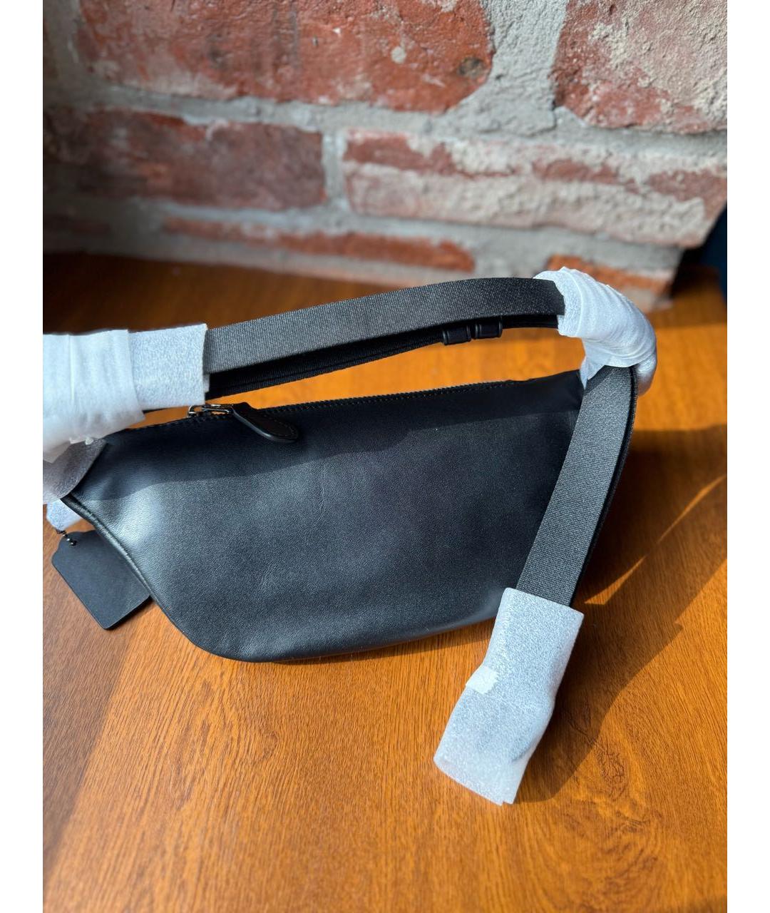 COACH Черная поясная сумка, фото 4