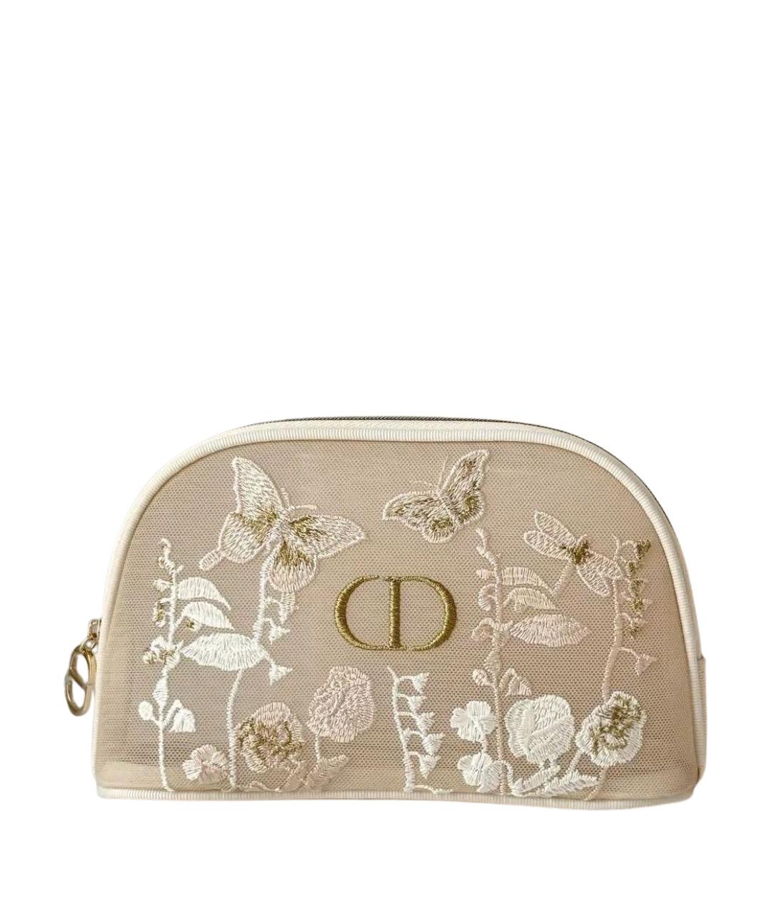 DIOR BEAUTY Бежевая синтетическая косметичка, фото 1