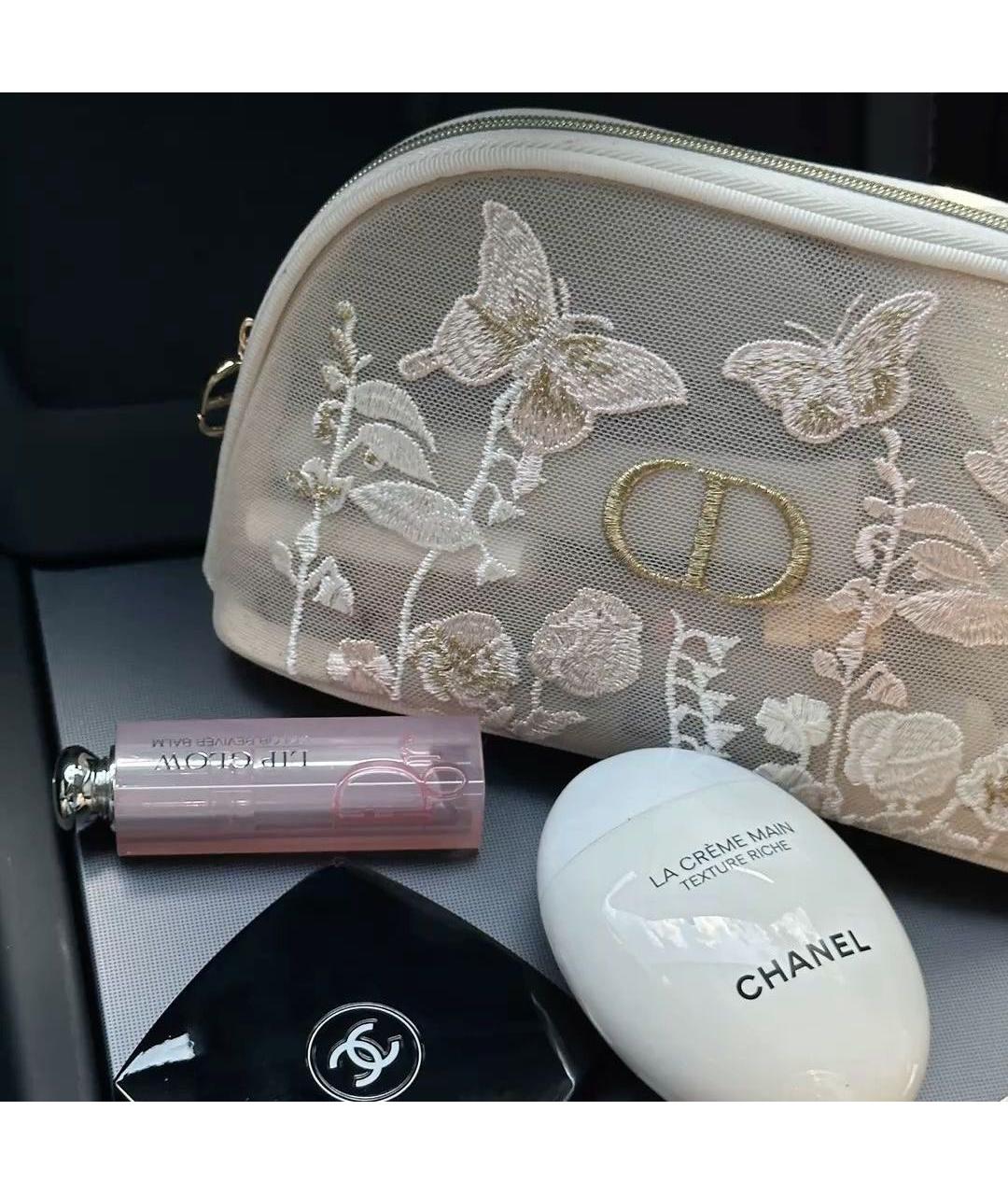 DIOR BEAUTY Бежевая синтетическая косметичка, фото 3