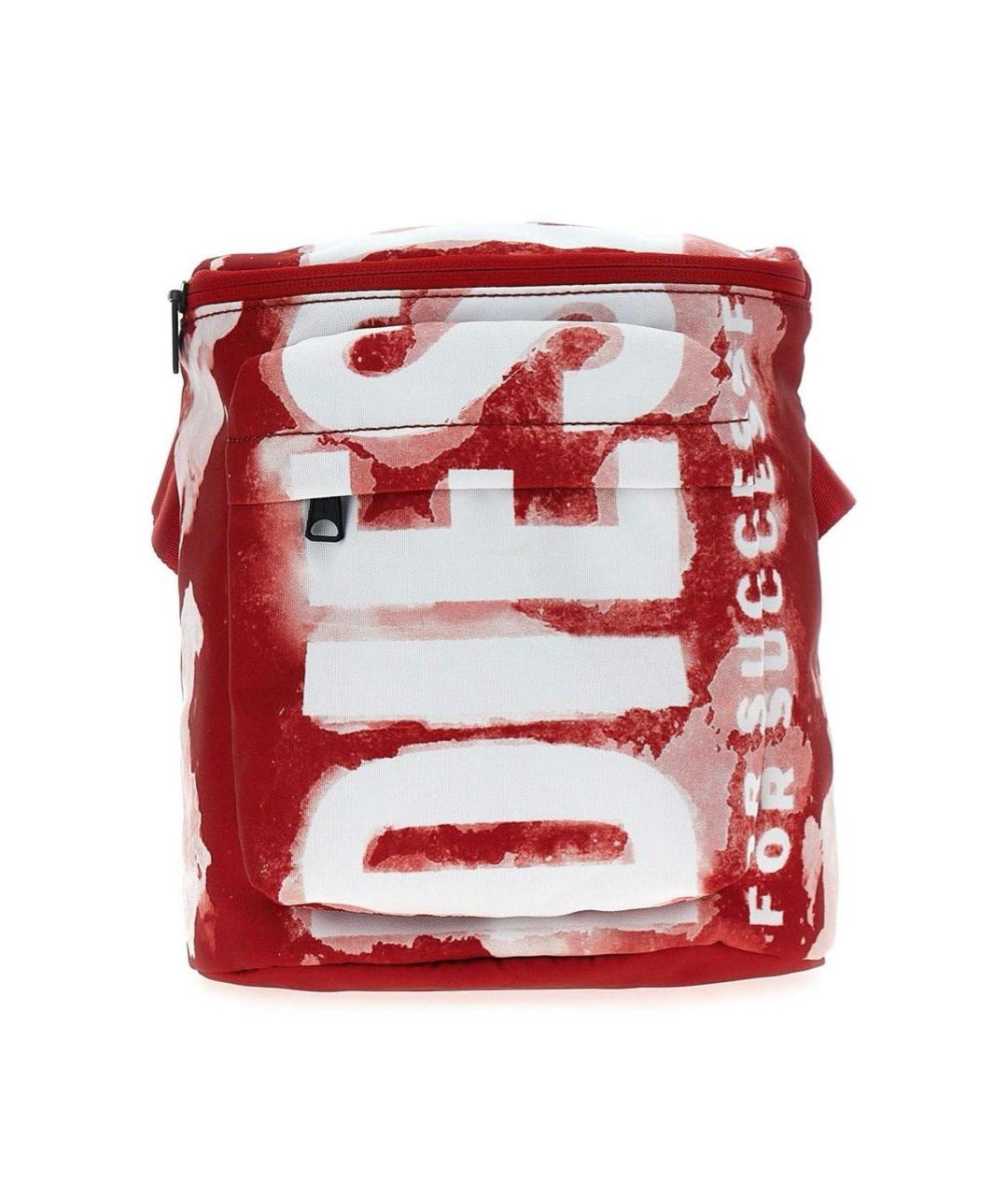 DIESEL Красная тканевая сумка на плечо, фото 1