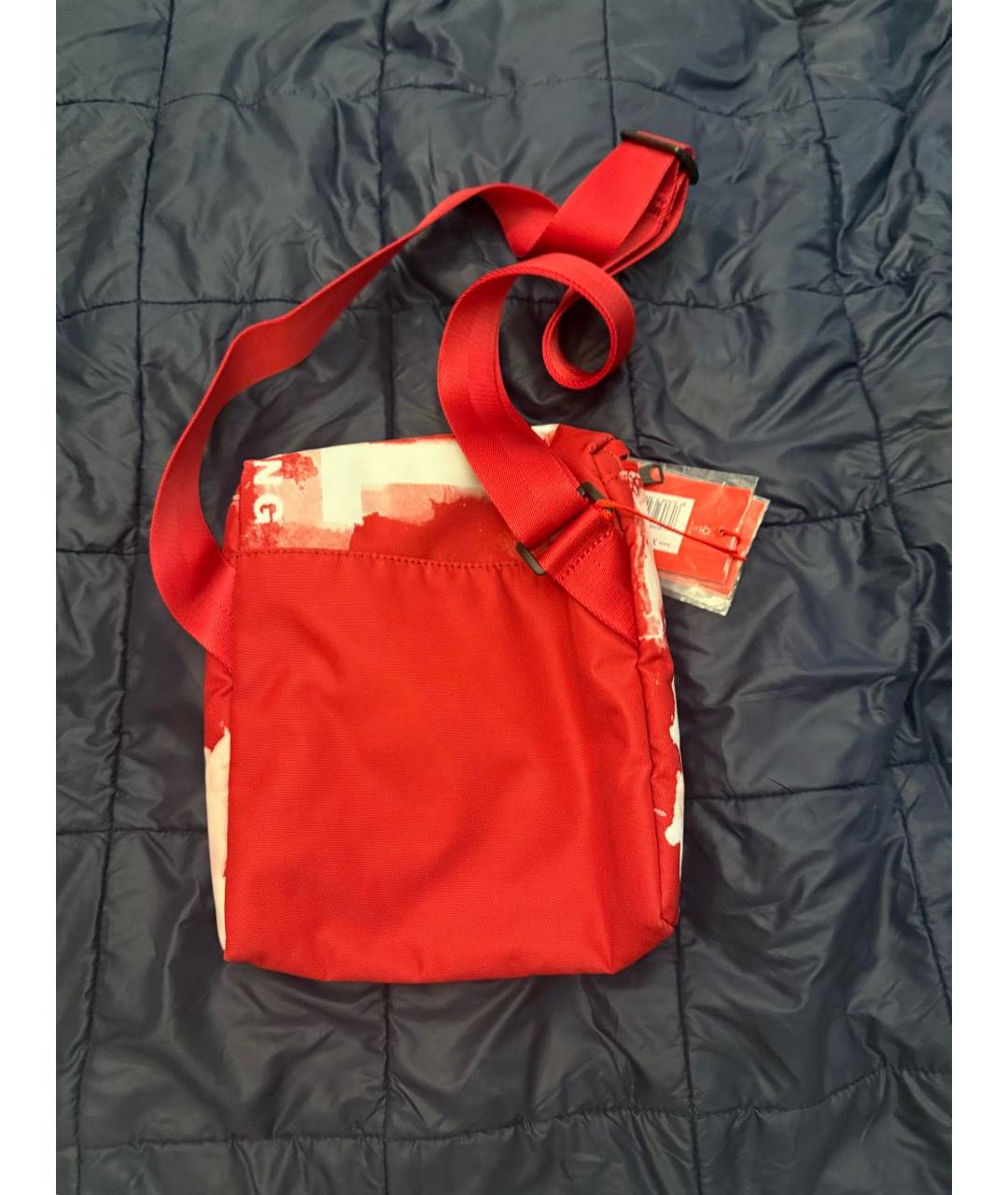 DIESEL Красная тканевая сумка на плечо, фото 3