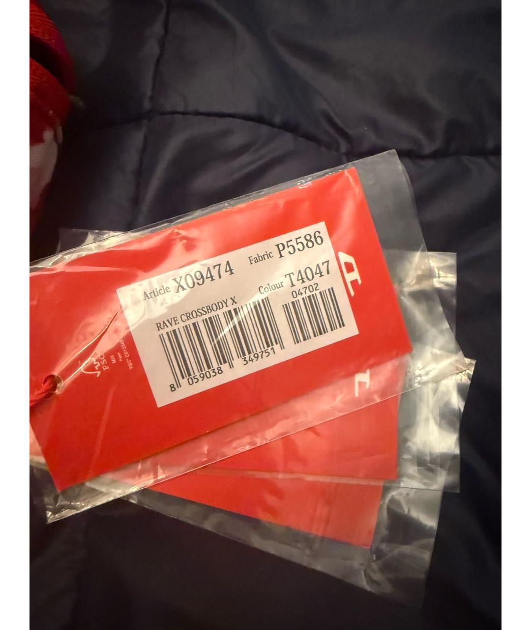 DIESEL Красная тканевая сумка на плечо, фото 6