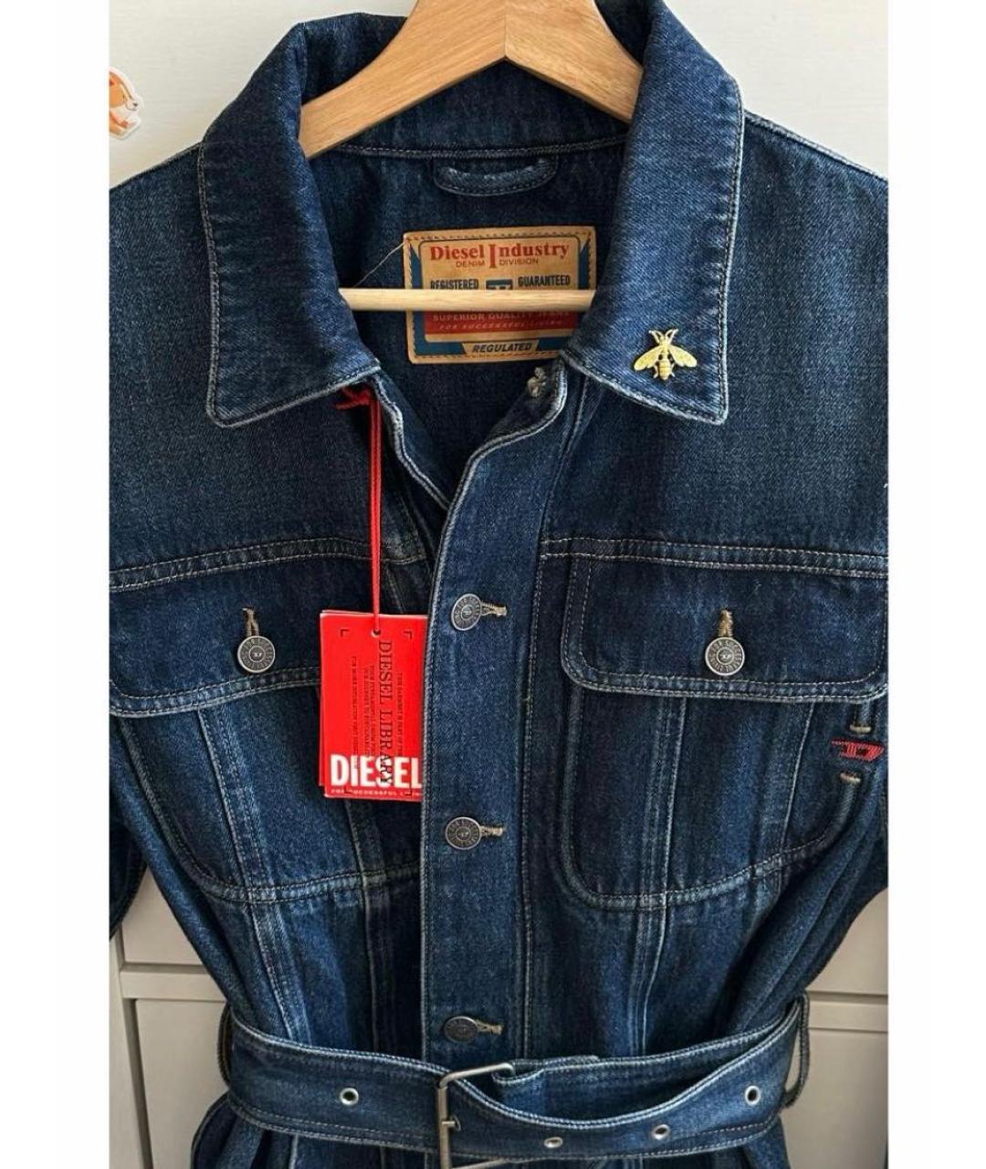DIESEL Синий деним жакет/пиджак, фото 4