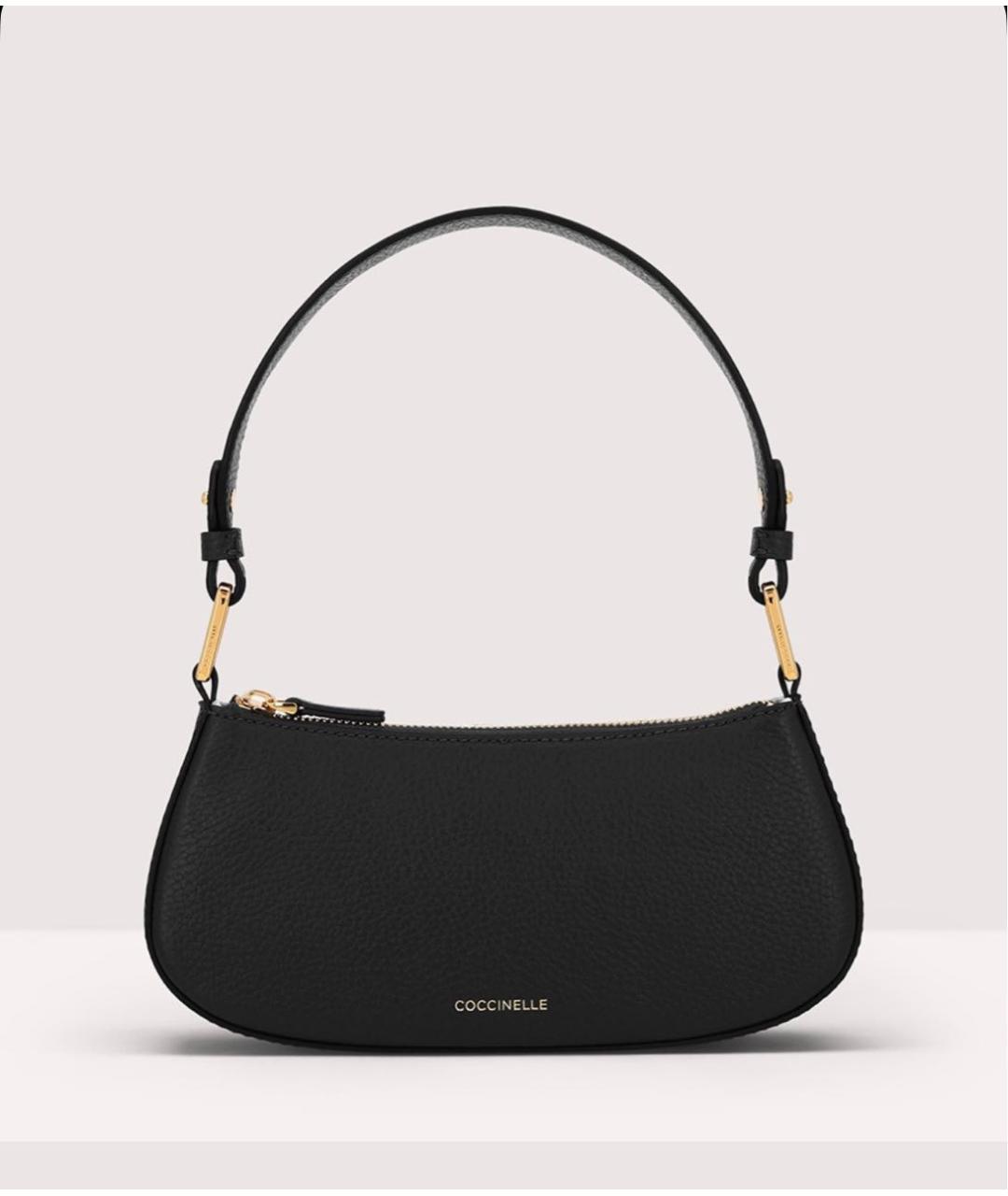 COCCINELLE Черная кожаная сумка через плечо, фото 3