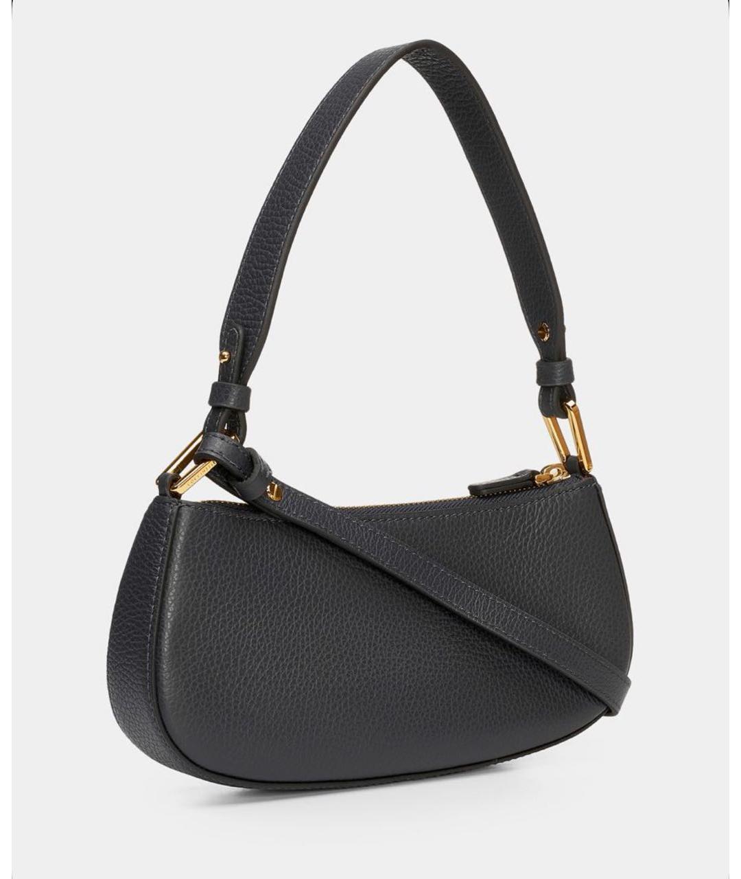 COCCINELLE Черная кожаная сумка через плечо, фото 2