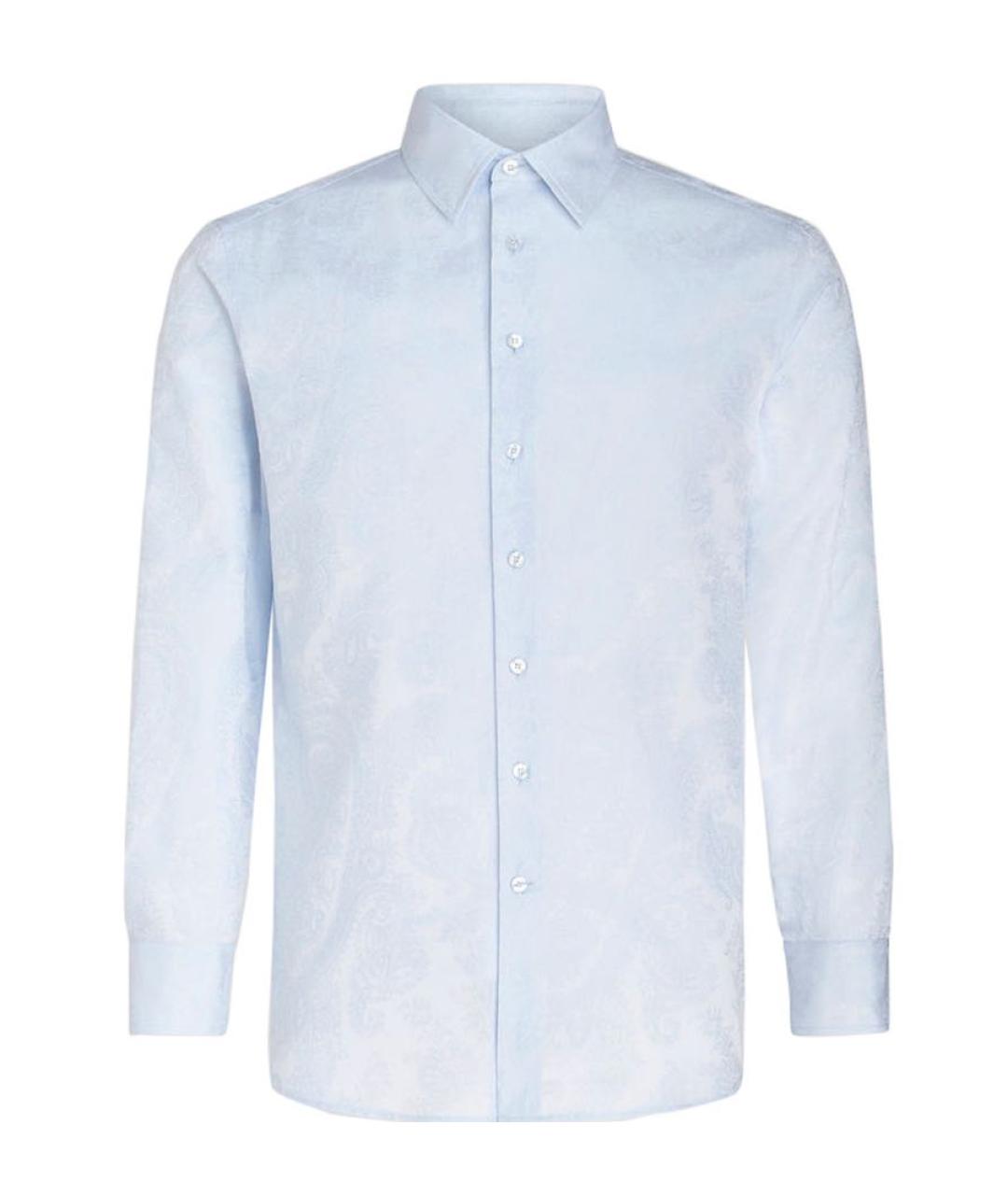 ETRO Голубая хлопковая классическая рубашка, фото 1