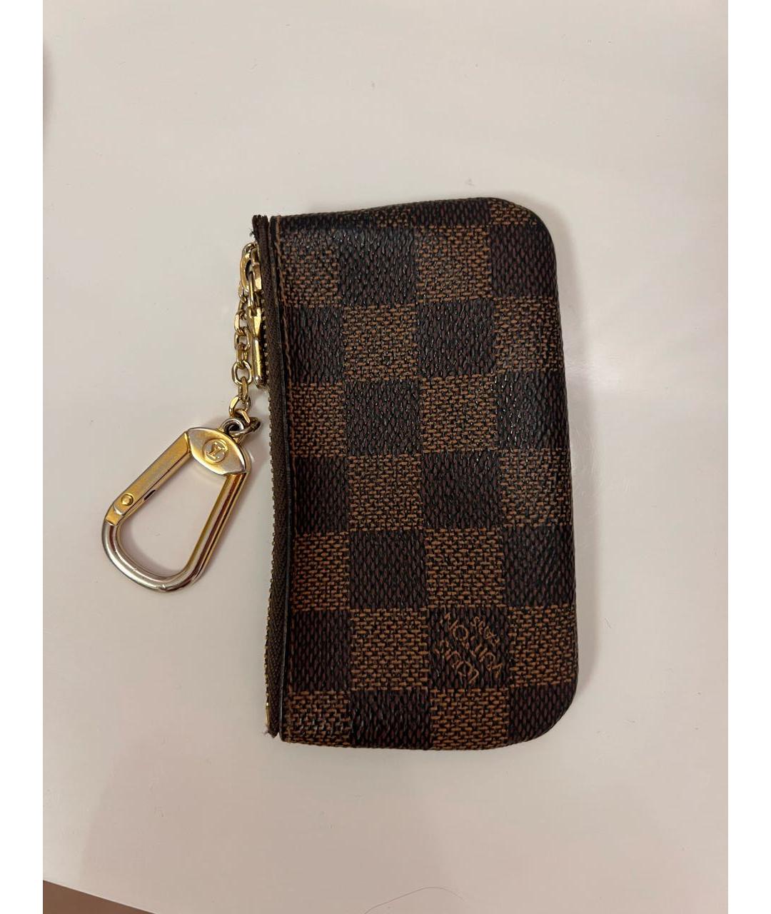 LOUIS VUITTON Коричневая ключница, фото 4