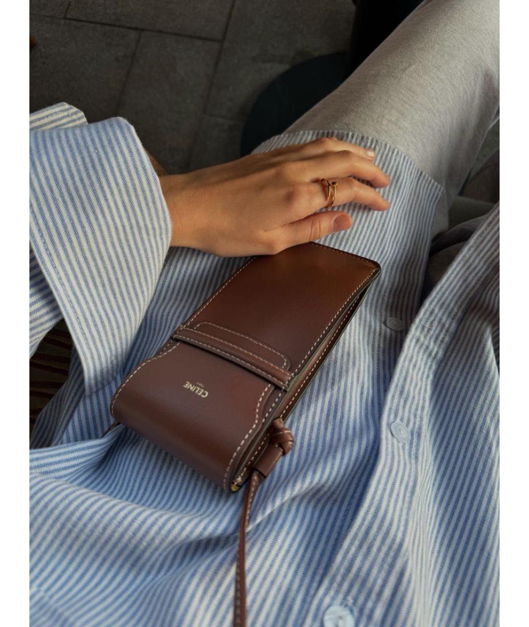 CELINE Золотые металлические солнцезащитные очки, фото 6