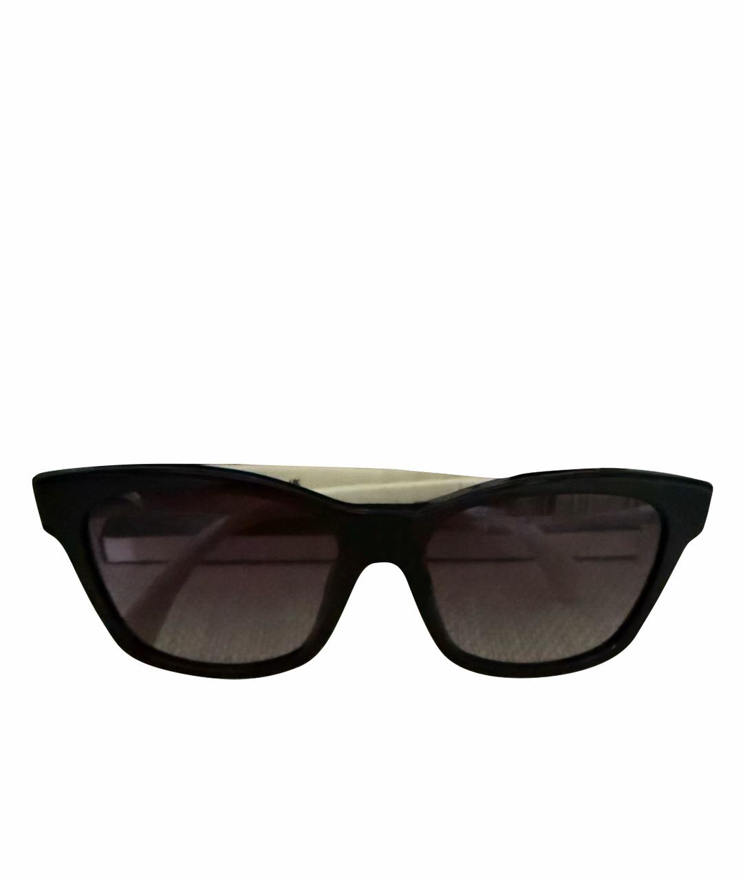 CHANEL Белые пластиковые солнцезащитные очки, фото 1