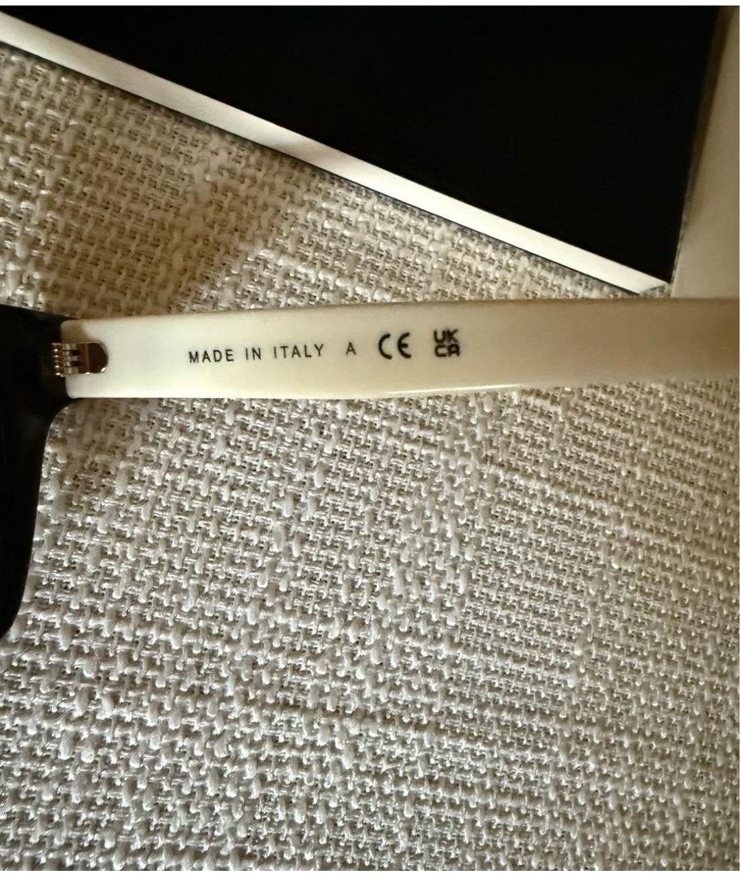 CHANEL Белые пластиковые солнцезащитные очки, фото 6