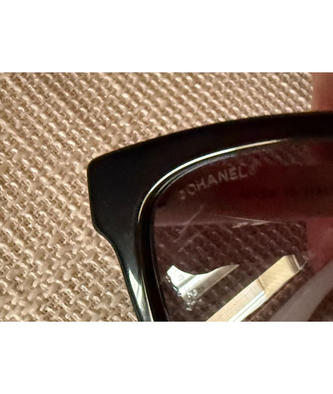 CHANEL Белые пластиковые солнцезащитные очки, фото 4