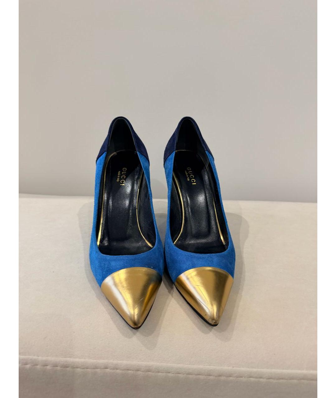 GUCCI Мульти бархатные туфли, фото 2