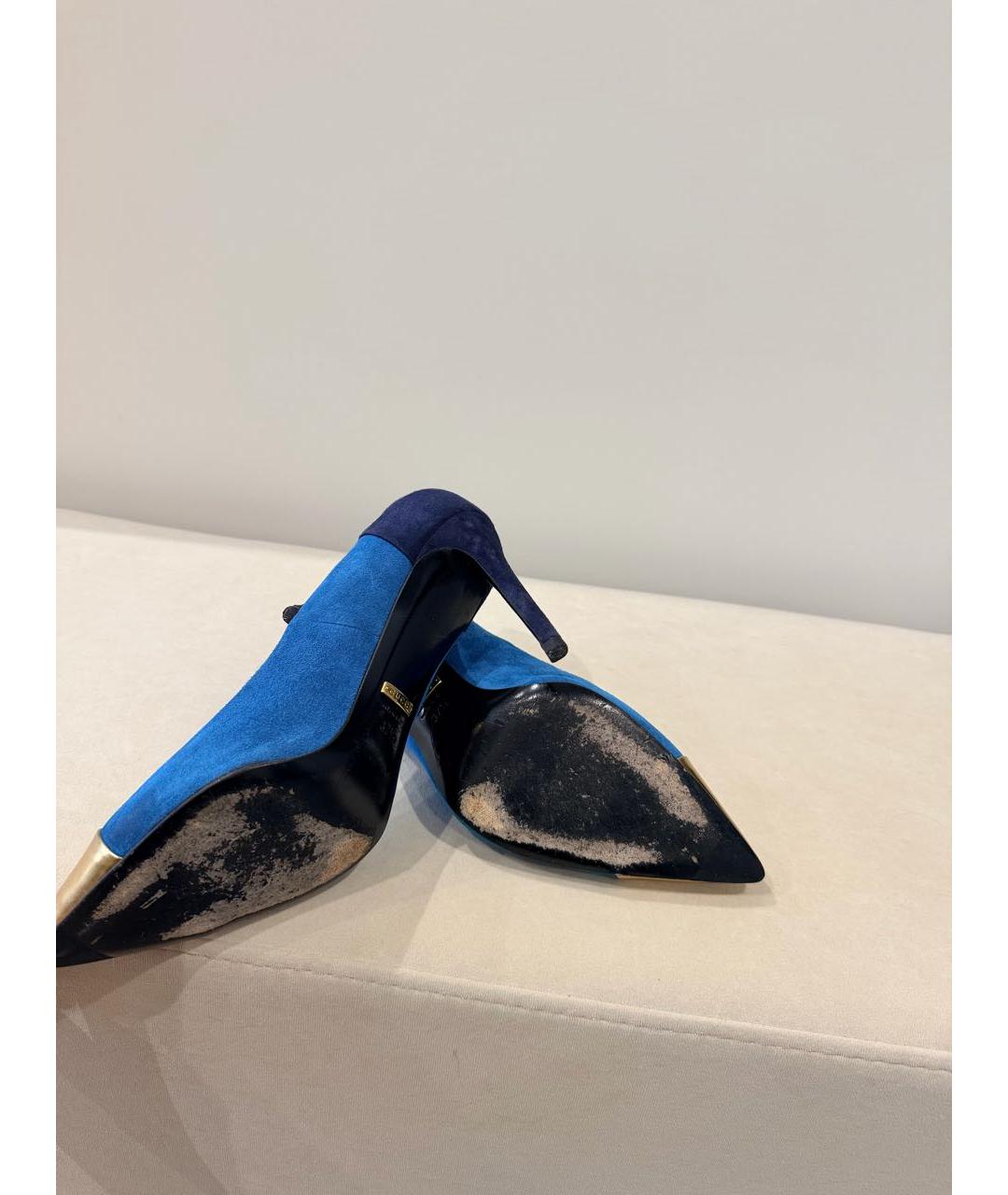 GUCCI Мульти бархатные туфли, фото 5