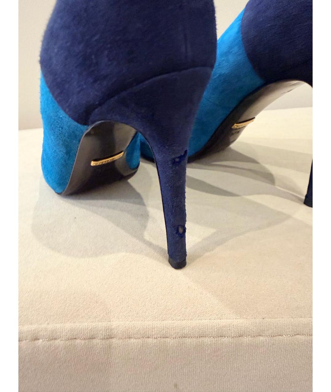 GUCCI Мульти бархатные туфли, фото 8