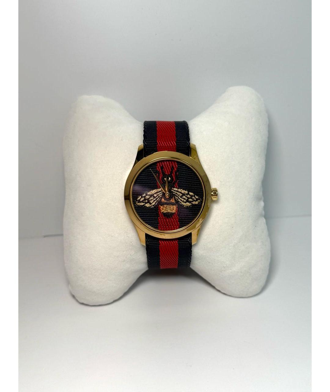 GUCCI Золотые стальные часы, фото 7