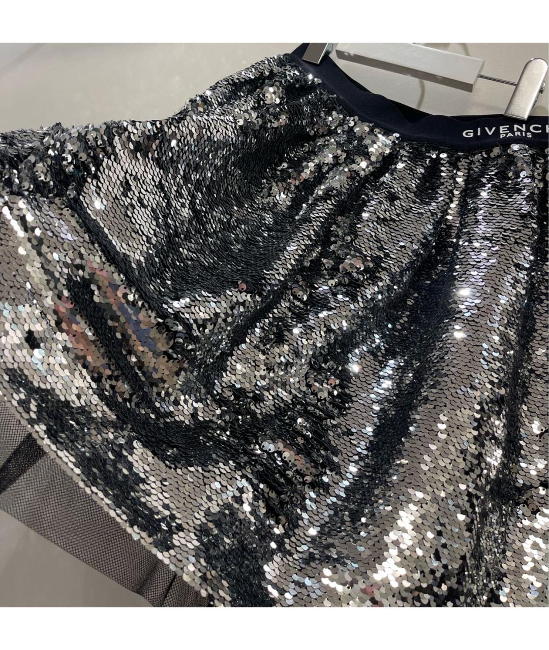 GIVENCHY Серебряная юбка, фото 8