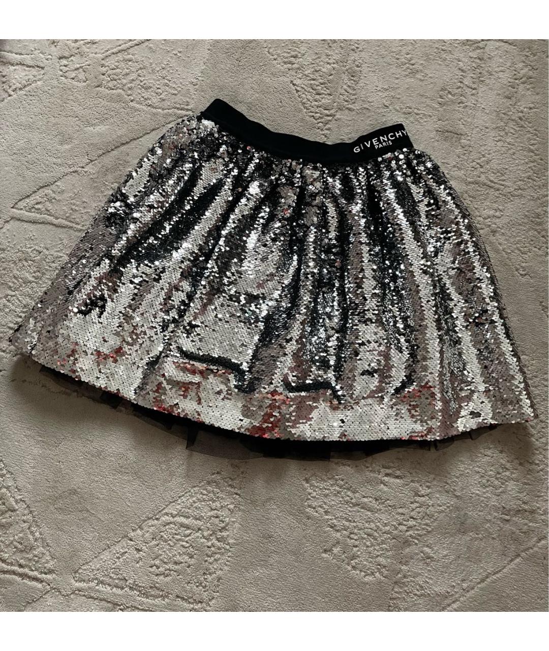 GIVENCHY Серебряная юбка, фото 9