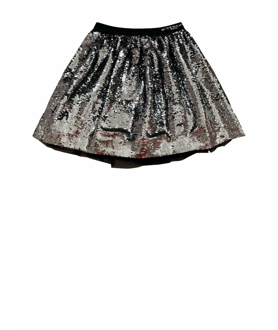 GIVENCHY Серебряная юбка, фото 1