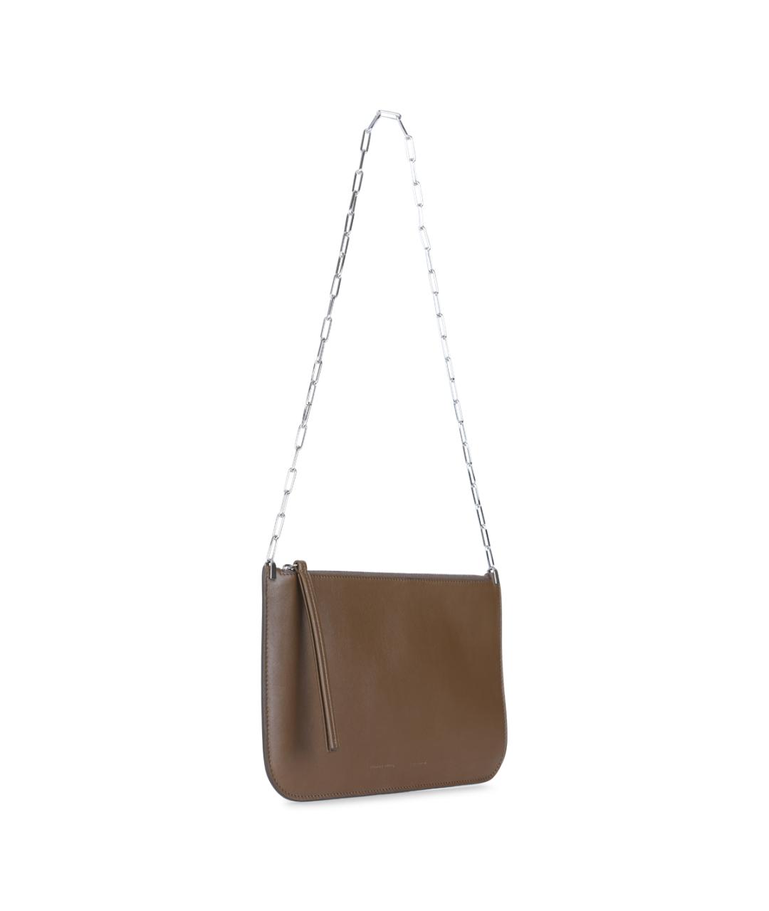PHOEBE PHILO Хаки кожаная сумка через плечо, фото 2