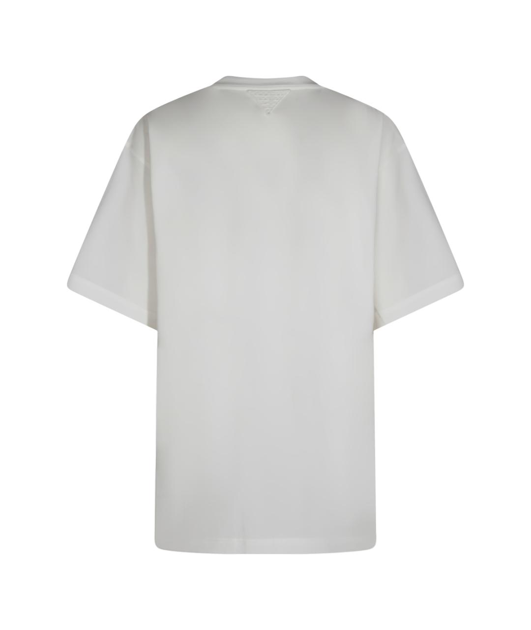 BOTTEGA VENETA Белая хлопковая футболка, фото 2