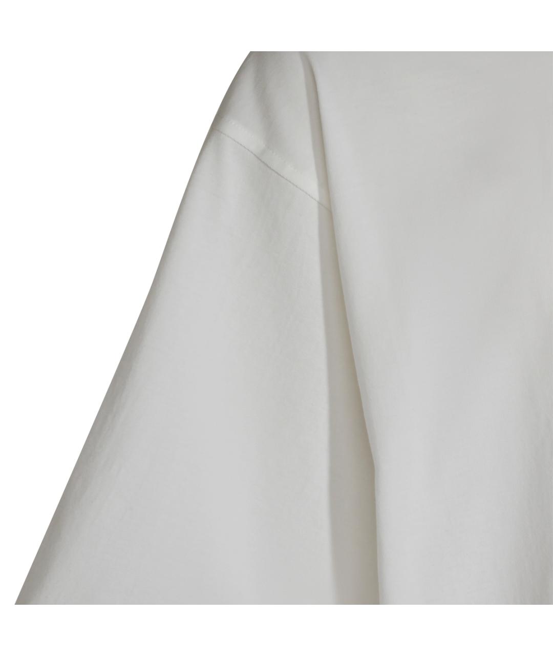 BOTTEGA VENETA Белая хлопковая футболка, фото 3