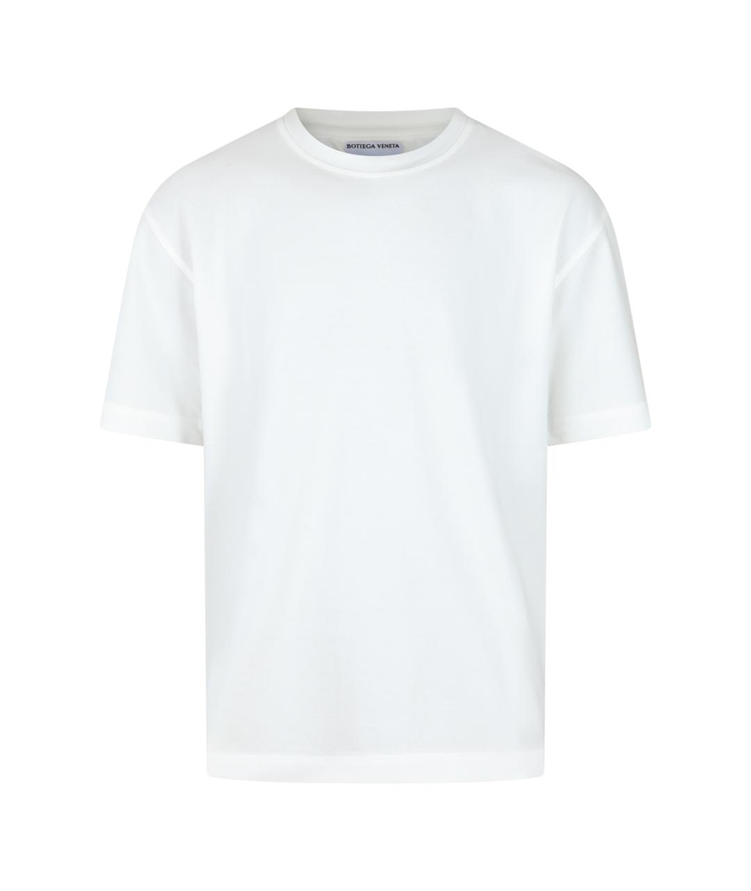 BOTTEGA VENETA Белая хлопковая футболка, фото 1