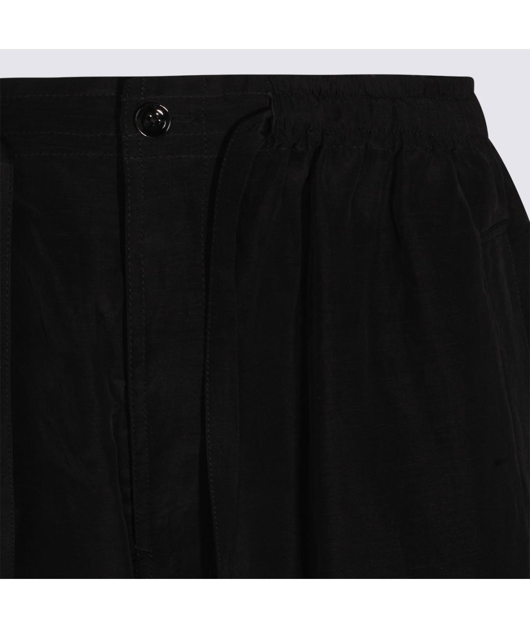 LEMAIRE Черные хлопковые повседневные брюки, фото 6