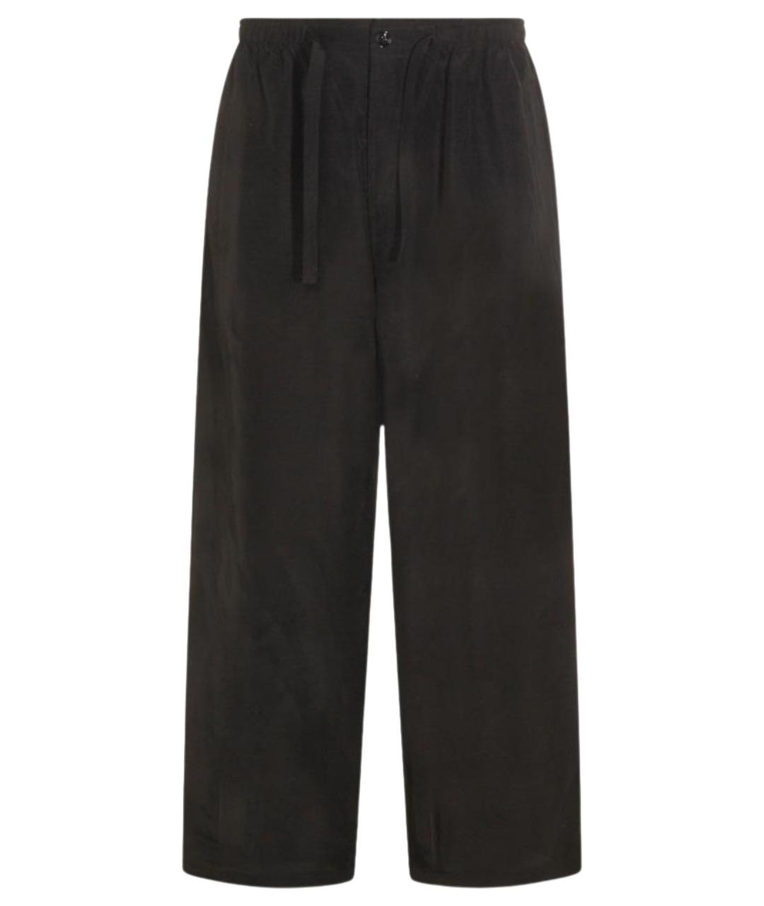 LEMAIRE Черные хлопковые повседневные брюки, фото 1