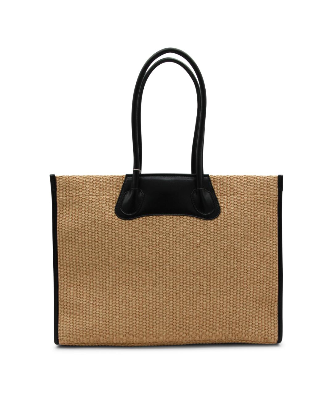 VIVIENNE WESTWOOD Бежевая пелетеная сумка тоут, фото 3