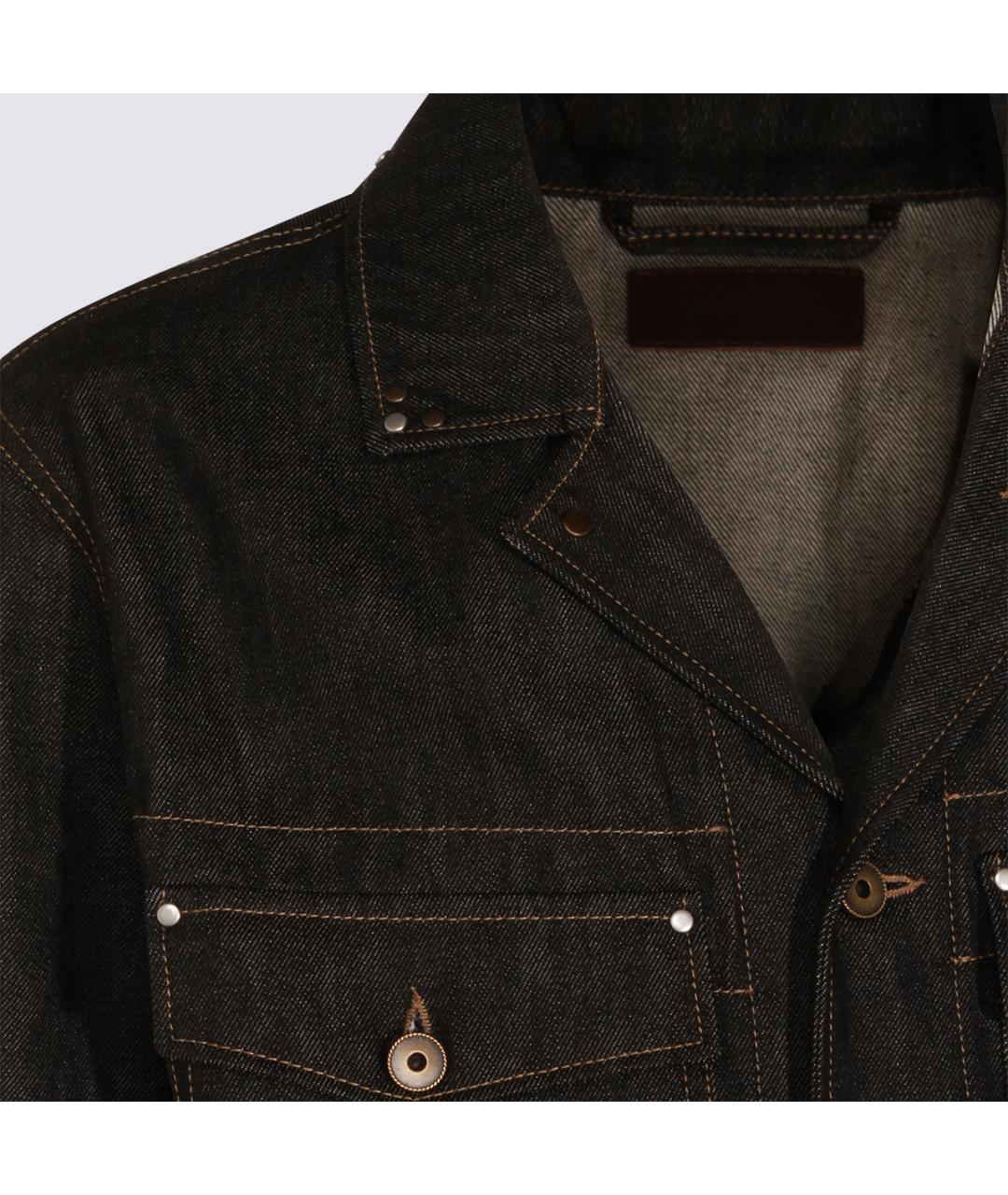 LEMAIRE Темно-синяя хлопковая куртка, фото 6