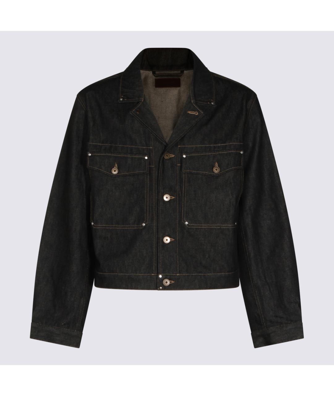 LEMAIRE Темно-синяя хлопковая куртка, фото 2