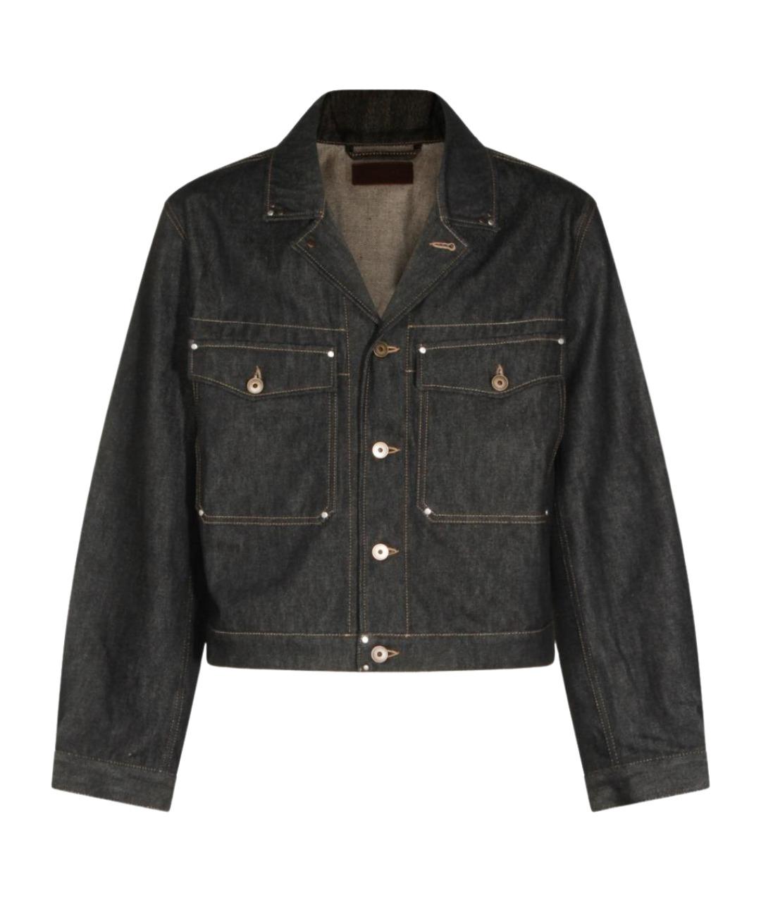 LEMAIRE Темно-синяя хлопковая куртка, фото 1