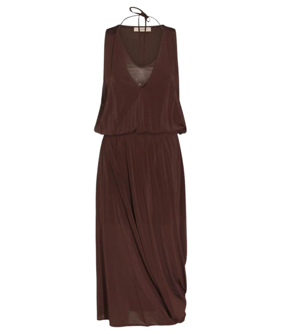LEMAIRE Коричневое вискозное платье, фото 1