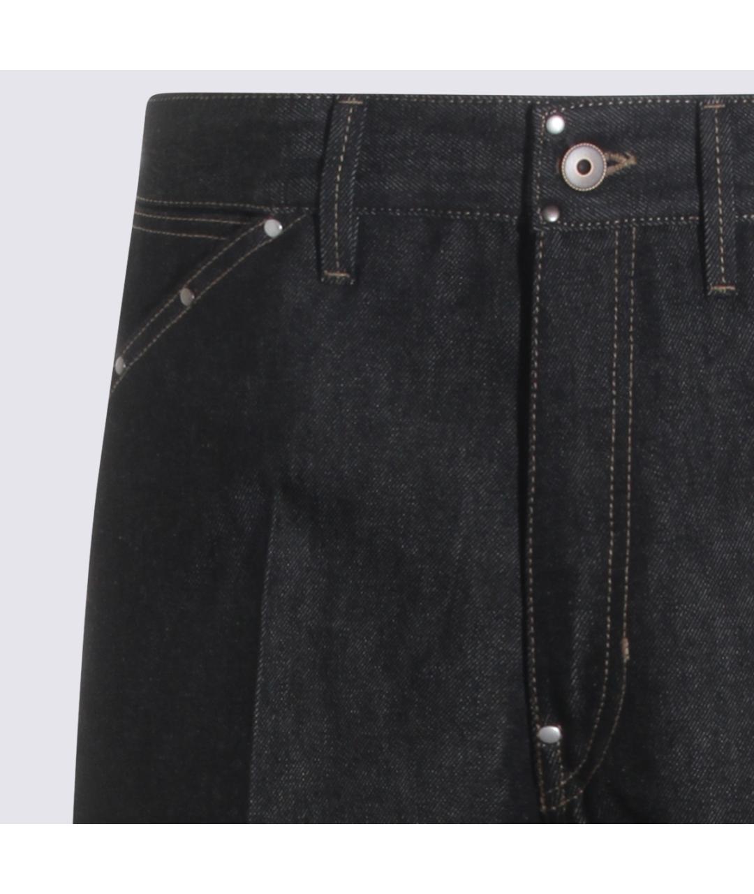 LEMAIRE Черные хлопковые прямые джинсы, фото 6