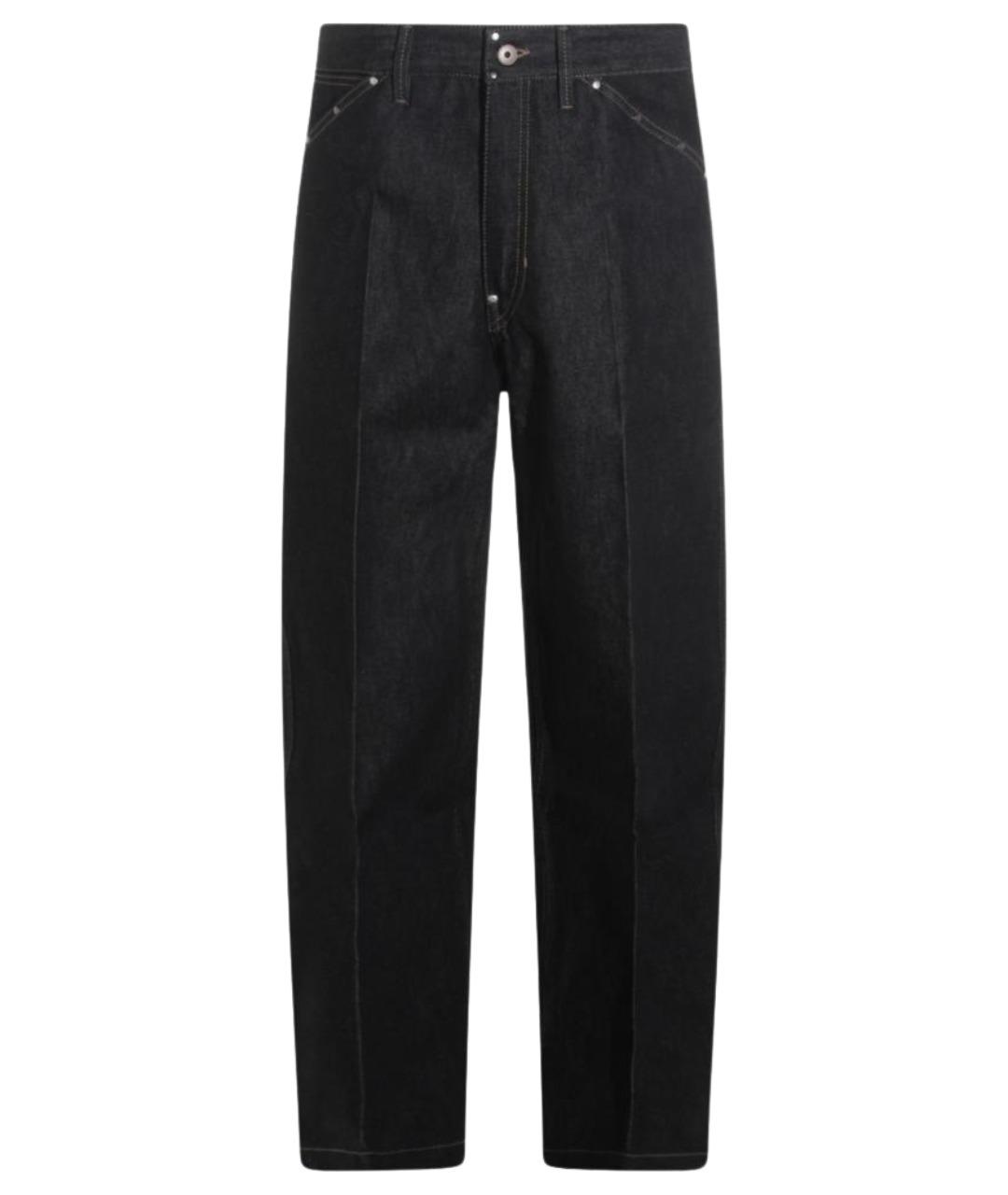 LEMAIRE Черные хлопковые прямые джинсы, фото 1