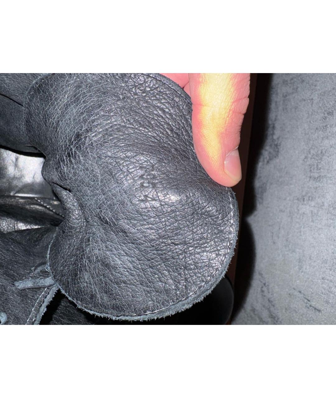 GUIDI Черные кожаные высокие ботинки, фото 6