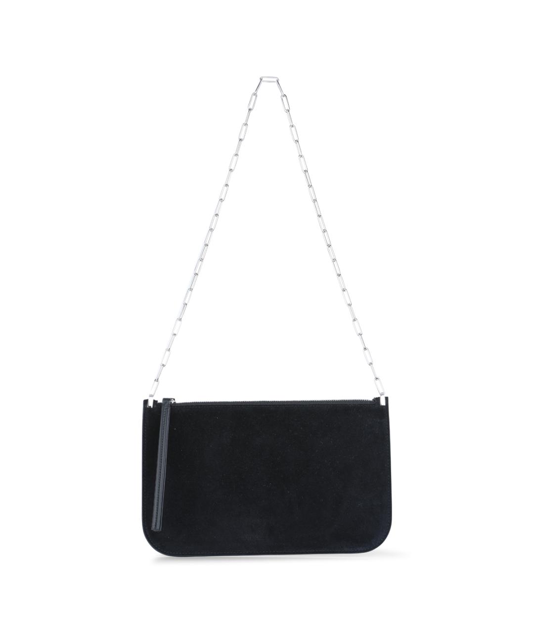 PHOEBE PHILO Черная кожаная сумка через плечо, фото 1