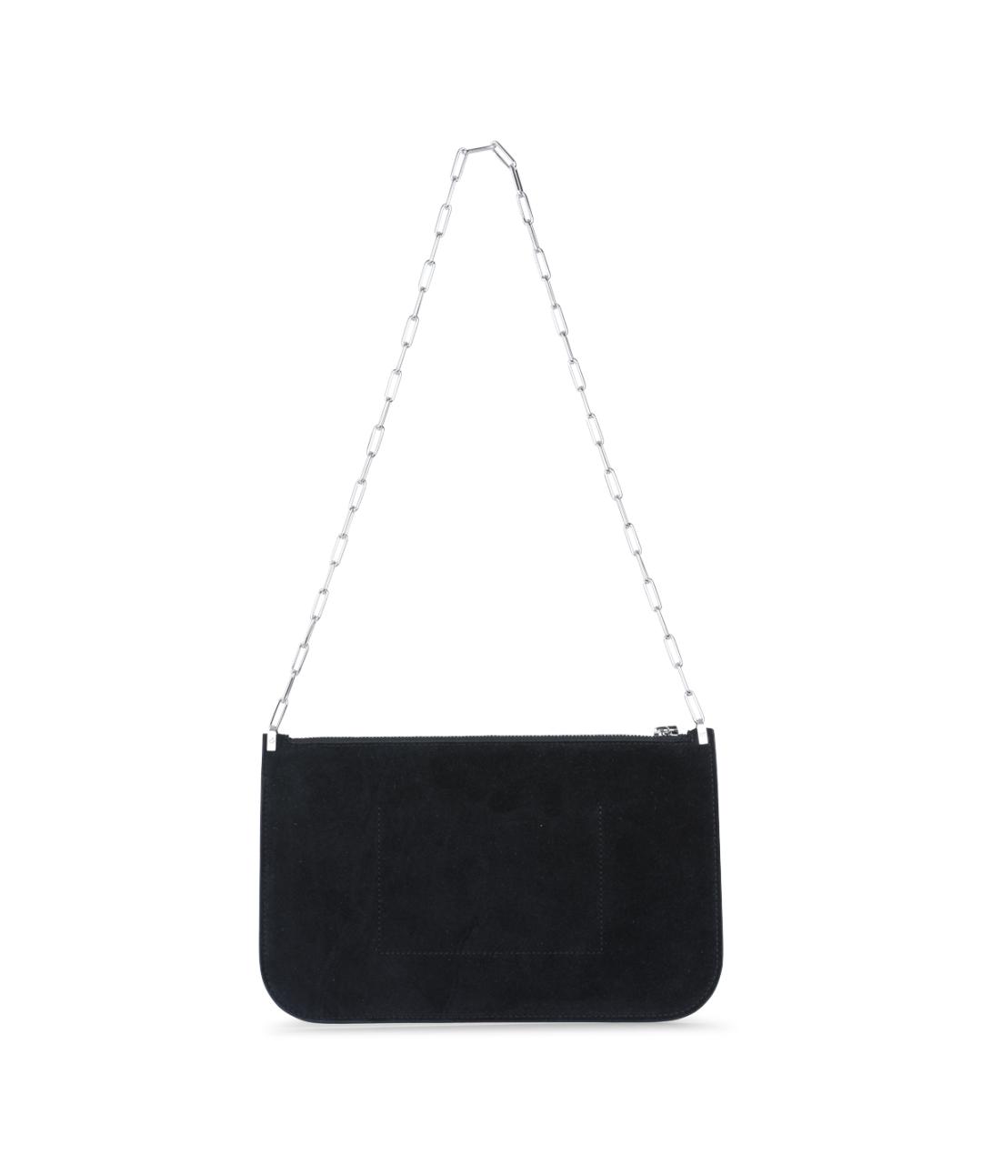 PHOEBE PHILO Черная кожаная сумка через плечо, фото 3