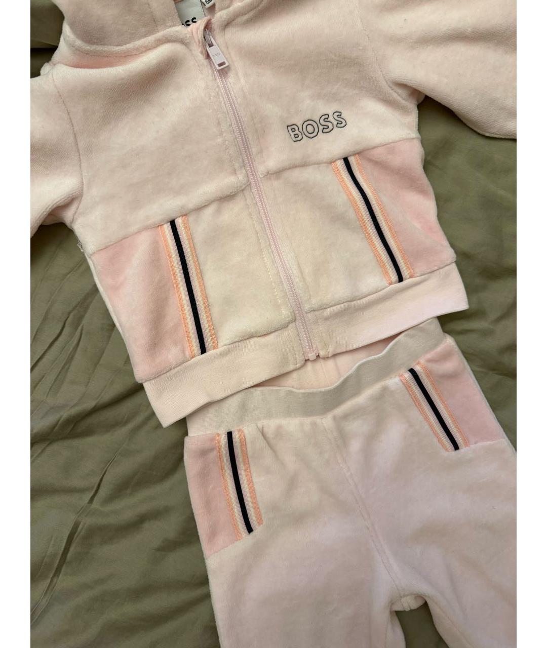 HUGO BOSS Розовый хлопковый комплект, фото 4