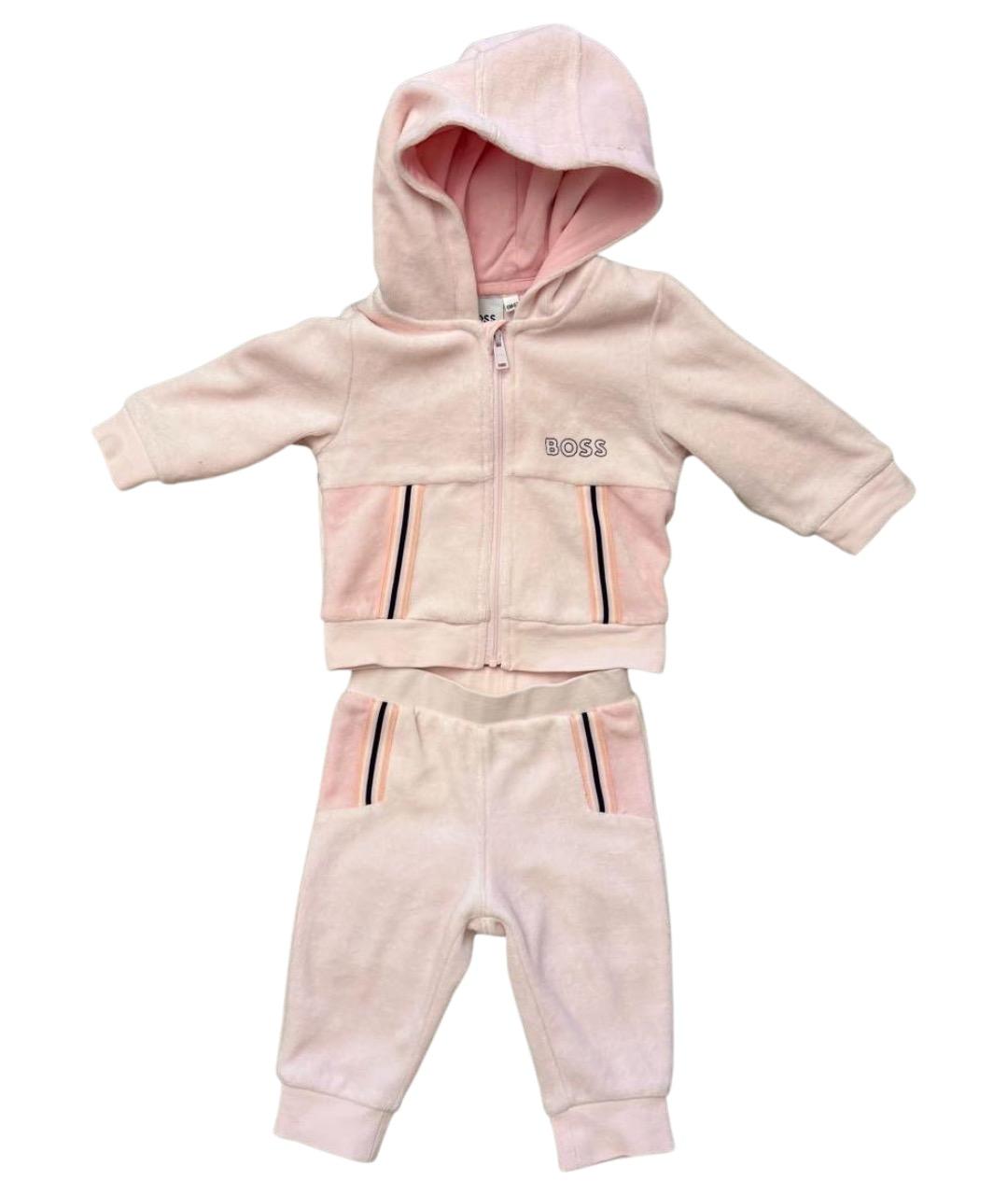 HUGO BOSS Розовый хлопковый комплект, фото 1