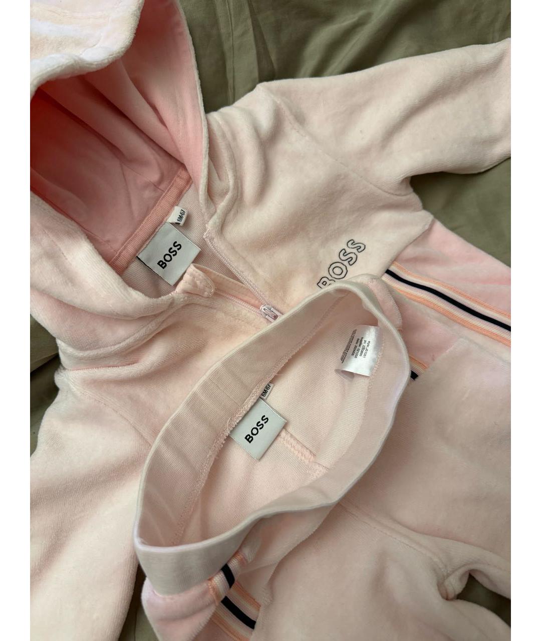 HUGO BOSS Розовый хлопковый комплект, фото 3