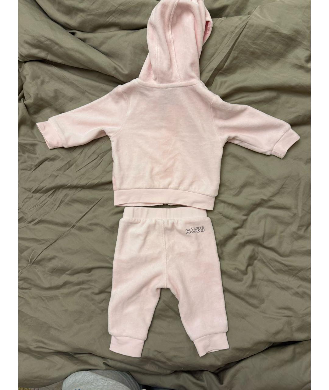 HUGO BOSS Розовый хлопковый комплект, фото 2