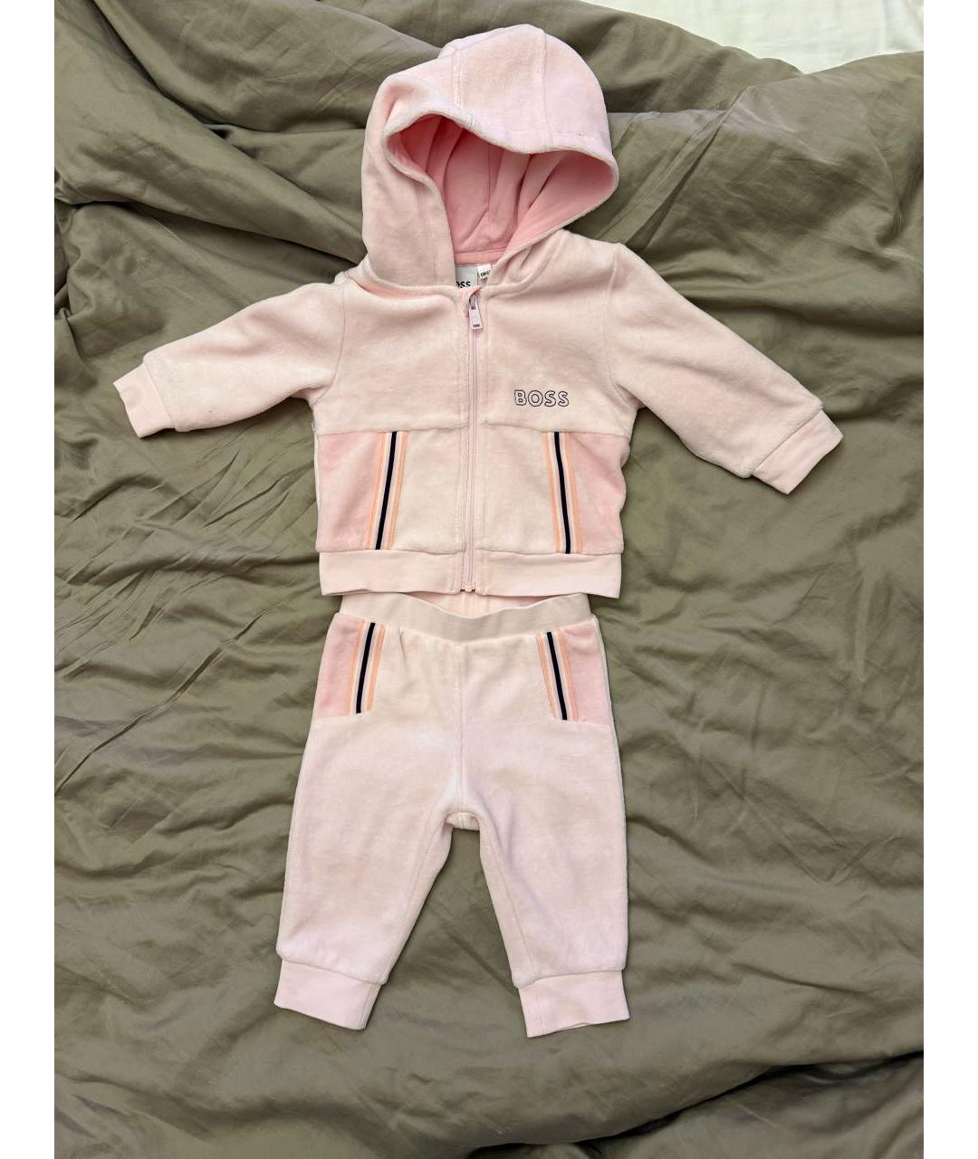 HUGO BOSS Розовый хлопковый комплект, фото 7