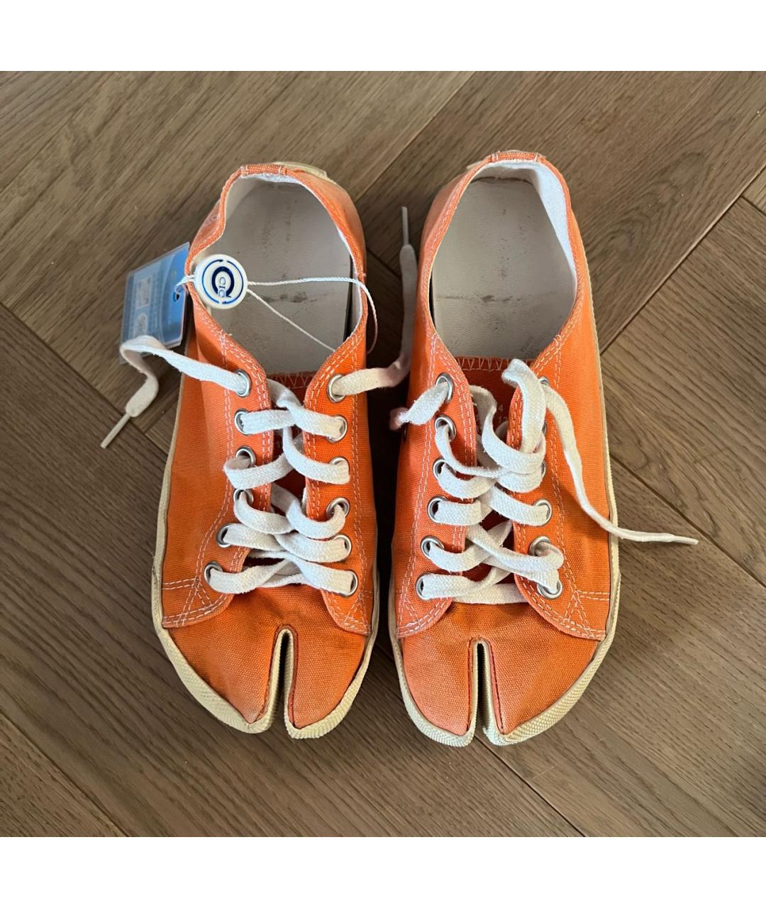 MAISON MARGIELA Оранжевое кеды, фото 4