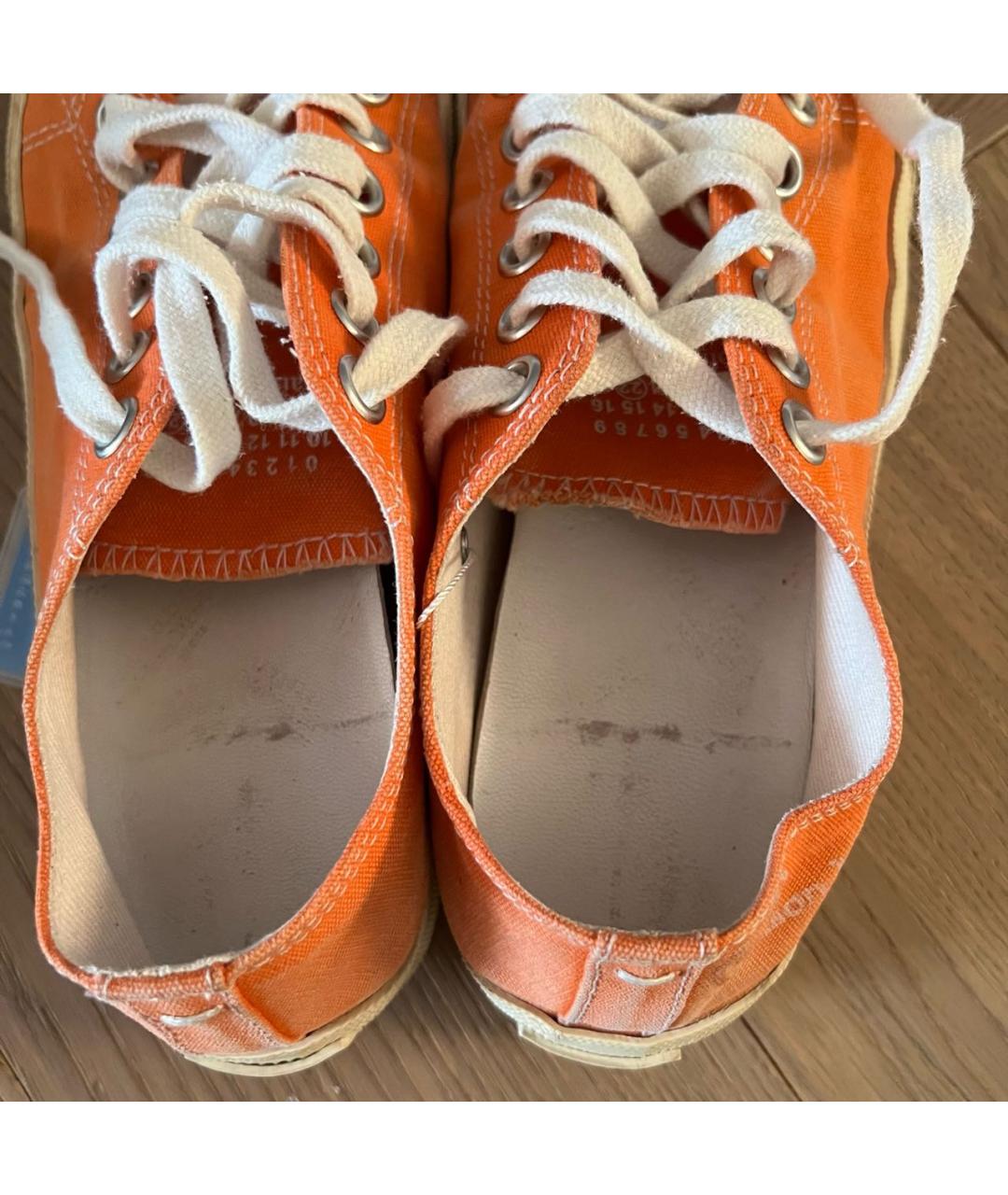 MAISON MARGIELA Оранжевое кеды, фото 6