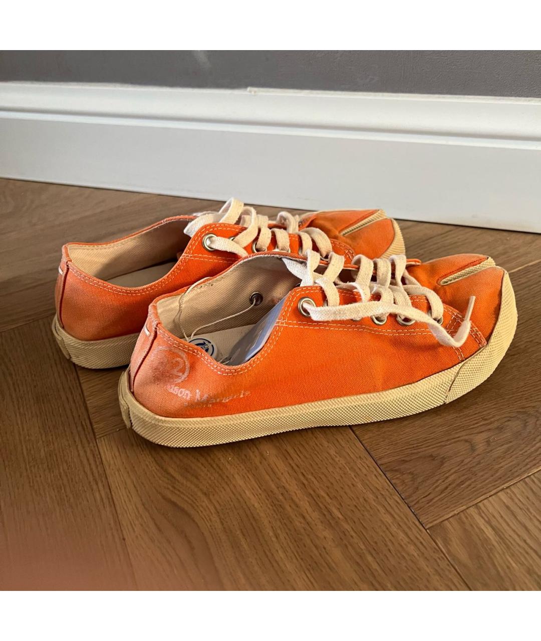 MAISON MARGIELA Оранжевое кеды, фото 9