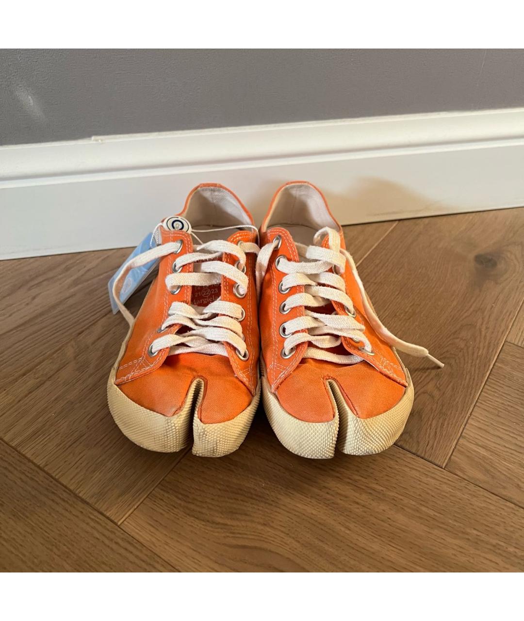 MAISON MARGIELA Оранжевое кеды, фото 8